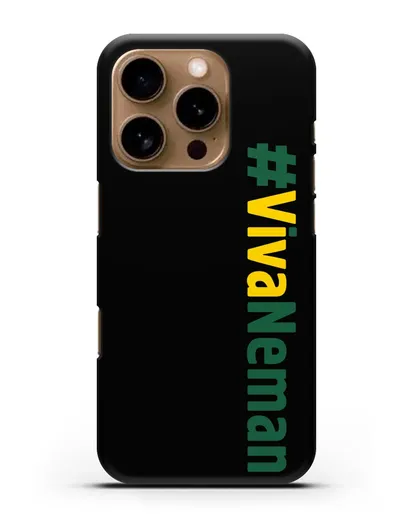 Чехол с надписью #VivaNeman силиконовый для iPhone 16 Pro