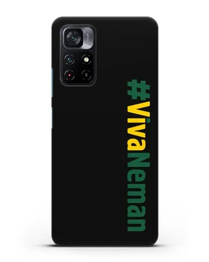 Чехол с надписью #VivaNeman силиконовый для Xiaomi Poco M4 Pro 5G