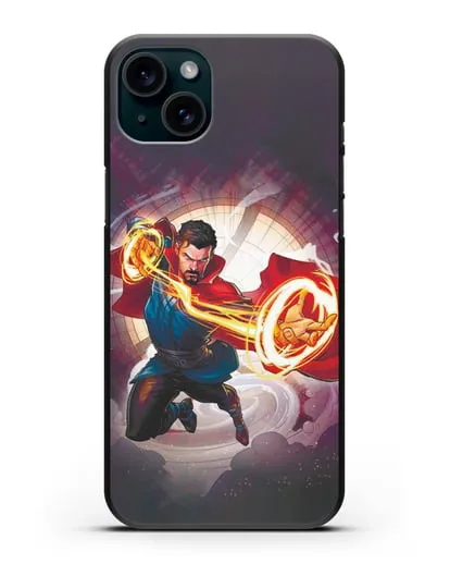 Чехол Верховный маг Стрэндж (Strange) силиконовый для iPhone 15 Plus
