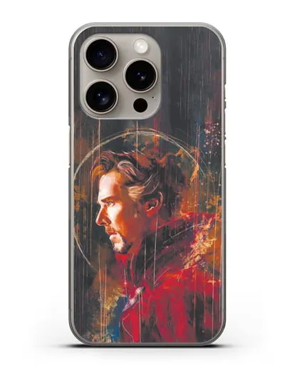 Чехол Доктор Стрэндж (Doctor Strange) силиконовый для iPhone 15 Pro