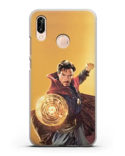 Чехол Доктор Стрэндж (Doctor Strange) колдует силиконовый для Huawei P20 Lite