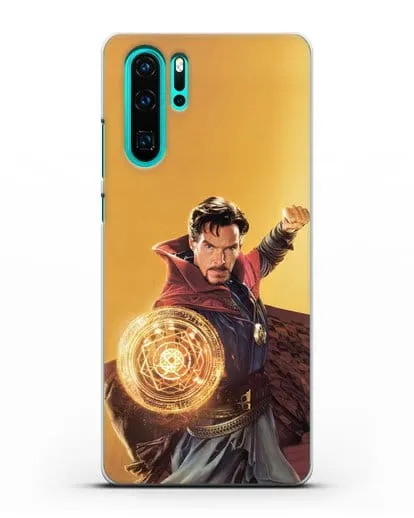 Чехол Доктор Стрэндж (Doctor Strange) колдует силиконовый для Huawei P30 Pro