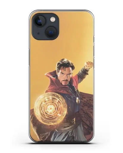 Чехол Доктор Стрэндж (Doctor Strange) колдует силиконовый для iPhone 13