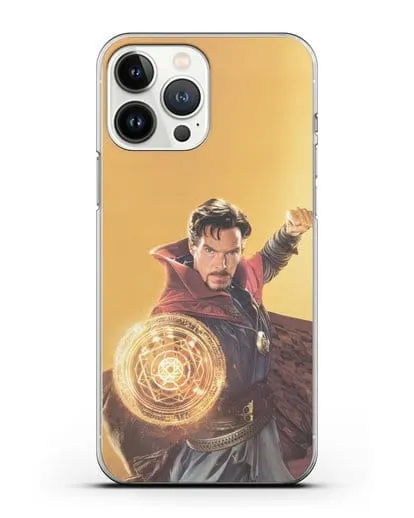 Чехол Доктор Стрэндж (Doctor Strange) колдует силиконовый для iPhone 13 Pro Max