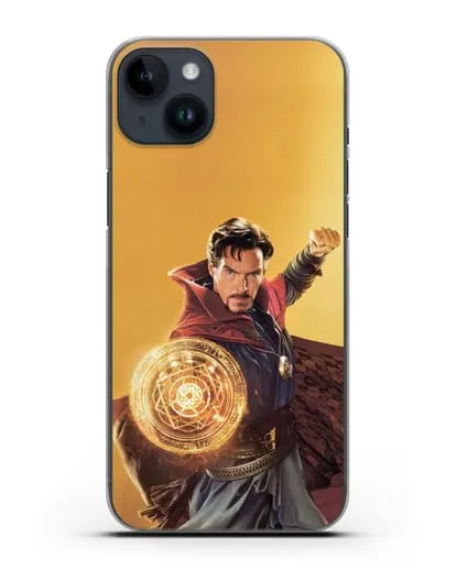 Чехол Доктор Стрэндж (Doctor Strange) колдует силиконовый для iPhone 14 Plus