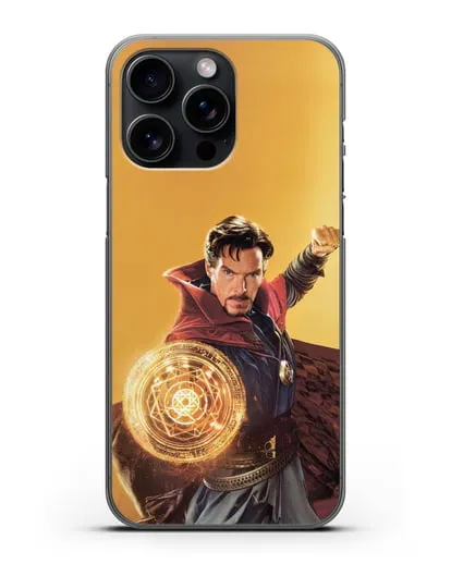 Чехол Доктор Стрэндж (Doctor Strange) колдует силиконовый для iPhone 15 Pro Max