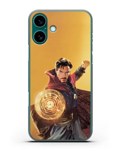 Чехол Доктор Стрэндж (Doctor Strange) колдует силиконовый для iPhone 16 Plus