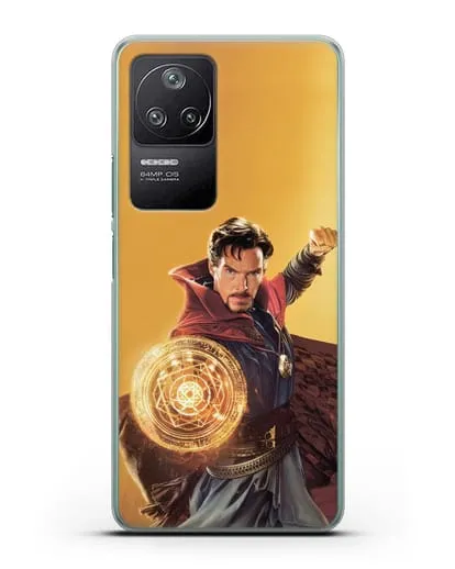 Чехол Доктор Стрэндж (Doctor Strange) колдует силиконовый для Xiaomi Poco F4