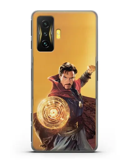 Чехол Доктор Стрэндж (Doctor Strange) колдует силиконовый для Xiaomi Poco F4 GT