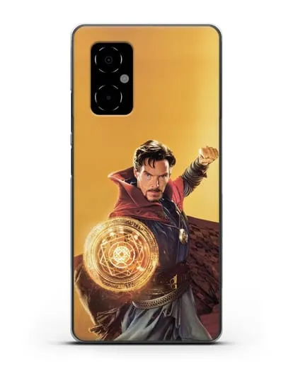 Чехол Доктор Стрэндж (Doctor Strange) колдует силиконовый для Xiaomi Poco M4 5G
