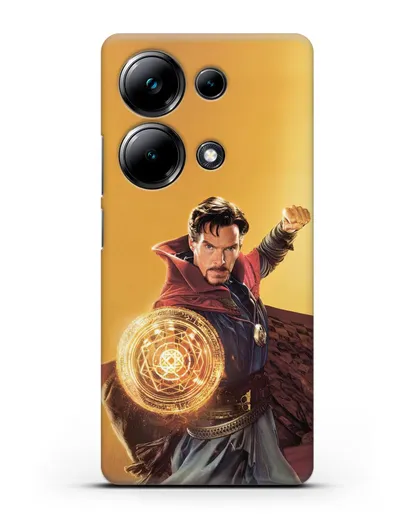Чехол Доктор Стрэндж (Doctor Strange) колдует силиконовый для Xiaomi Poco M6 Pro