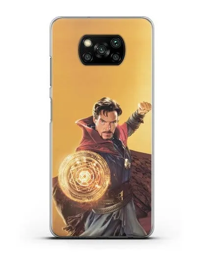 Чехол Доктор Стрэндж (Doctor Strange) колдует силиконовый для Xiaomi Poco X3