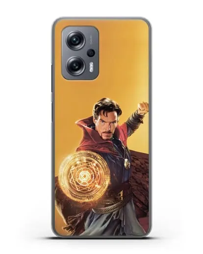 Чехол Доктор Стрэндж (Doctor Strange) колдует силиконовый для Xiaomi Poco X4 GT