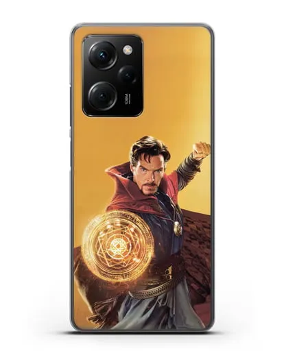 Чехол Доктор Стрэндж (Doctor Strange) колдует силиконовый для Xiaomi Poco X5 Pro