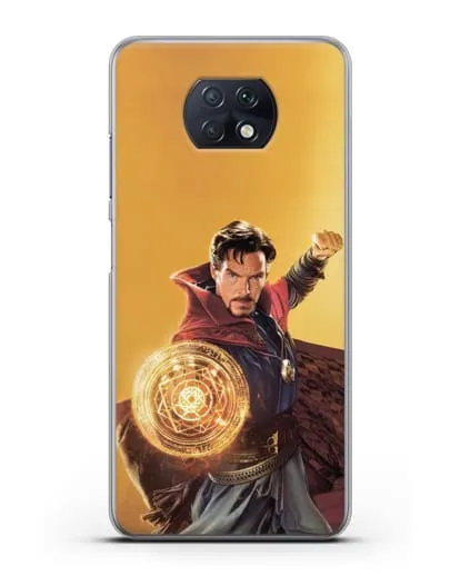 Чехол Доктор Стрэндж (Doctor Strange) колдует силиконовый для Xiaomi Redmi Note 9T