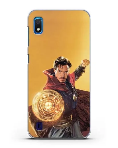 Чехол Доктор Стрэндж (Doctor Strange) колдует силиконовый для Samsung Galaxy A10 [SM-A105F]