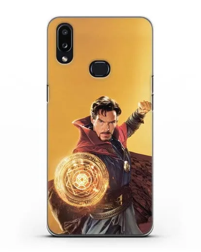 Чехол Доктор Стрэндж (Doctor Strange) колдует силиконовый для Samsung Galaxy A10s [SM-F107F]