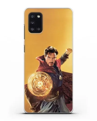 Чехол Доктор Стрэндж (Doctor Strange) колдует силиконовый для Samsung Galaxy A31 [SM-A315F]