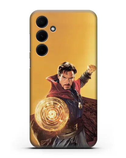 Чехол Доктор Стрэндж (Doctor Strange) колдует силиконовый для Samsung Galaxy A35 [SM-A356]
