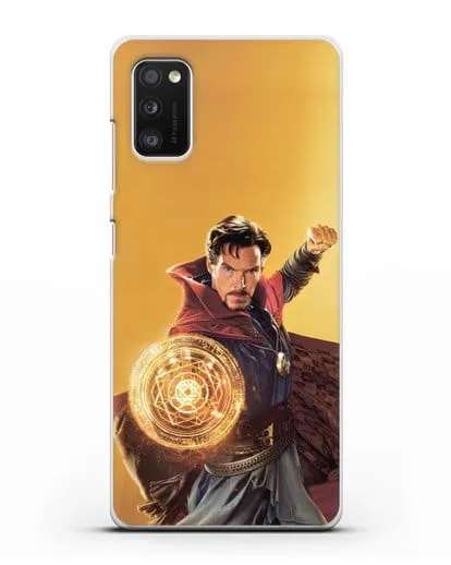 Чехол Доктор Стрэндж (Doctor Strange) колдует силиконовый для Samsung Galaxy A41 [SM-A415F]