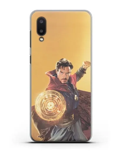 Чехол Доктор Стрэндж (Doctor Strange) колдует силиконовый для Samsung Galaxy A02 [SM-A022G]
