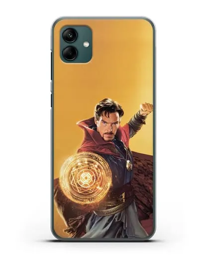 Чехол Доктор Стрэндж (Doctor Strange) колдует силиконовый для Samsung Galaxy A04 [SM-A045F]