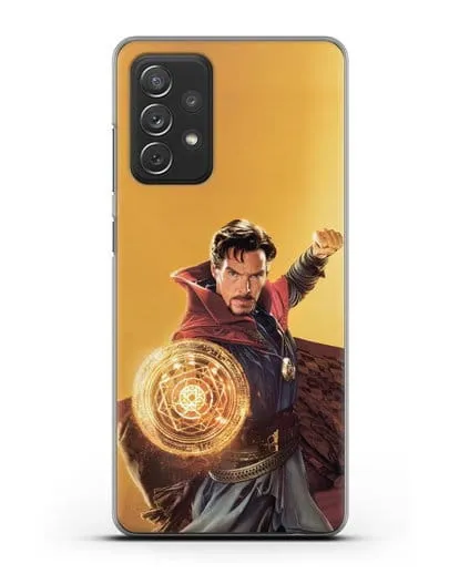 Чехол Доктор Стрэндж (Doctor Strange) колдует силиконовый для Samsung Galaxy A72 [SM-A725F]