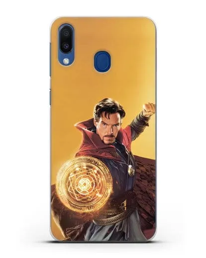 Чехол Доктор Стрэндж (Doctor Strange) колдует силиконовый для Samsung Galaxy M20 [SM-M205F]