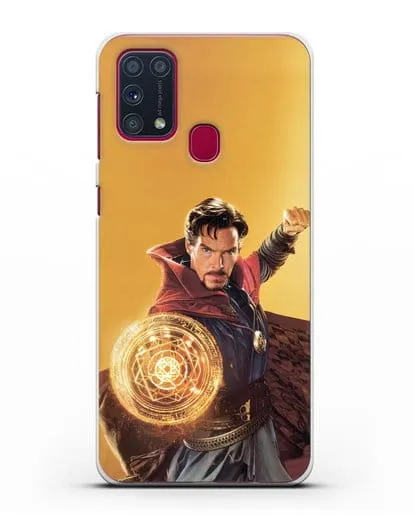 Чехол Доктор Стрэндж (Doctor Strange) колдует силиконовый для Samsung Galaxy M31 [SM-M315F]