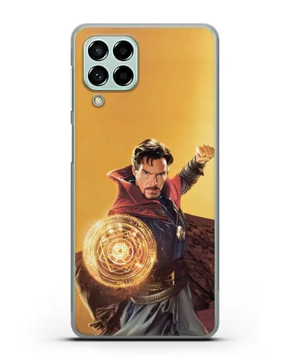 Чехол Доктор Стрэндж (Doctor Strange) колдует силиконовый для Samsung Galaxy M53 [SM-M536]