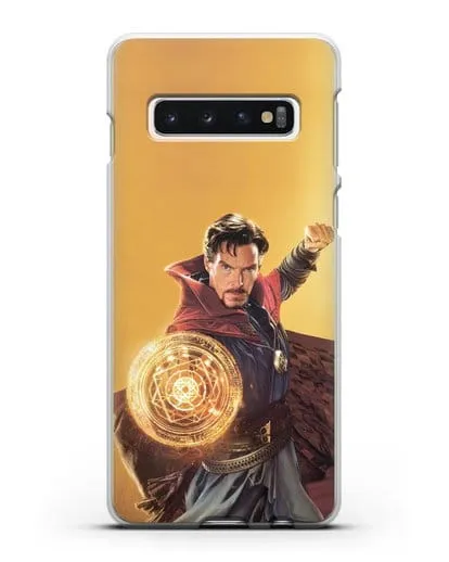 Чехол Доктор Стрэндж (Doctor Strange) колдует силиконовый для Samsung Galaxy S10 [SM-G973F]