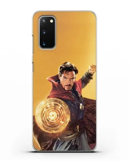 Чехол Доктор Стрэндж (Doctor Strange) колдует силиконовый для Samsung Galaxy S20 [SM-G980F]