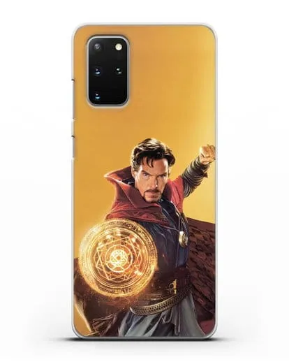 Чехол Доктор Стрэндж (Doctor Strange) колдует силиконовый для Samsung Galaxy S20 Plus [SM-G985F]