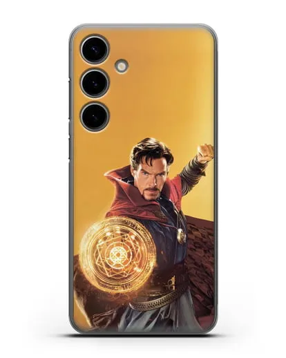 Чехол Доктор Стрэндж (Doctor Strange) колдует силиконовый для Samsung Galaxy S24 Plus