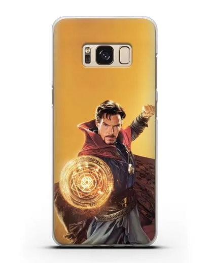 Чехол Доктор Стрэндж (Doctor Strange) колдует силиконовый для Samsung Galaxy S8 Plus [SM-G955F]