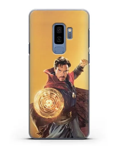 Чехол Доктор Стрэндж (Doctor Strange) колдует силиконовый для Samsung Galaxy S9 Plus [SM-G965F]