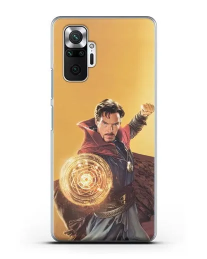 Чехол Доктор Стрэндж (Doctor Strange) колдует силиконовый для Xiaomi Redmi Note 10 Pro