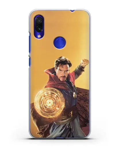 Чехол Доктор Стрэндж (Doctor Strange) колдует силиконовый для Xiaomi Redmi Note 7