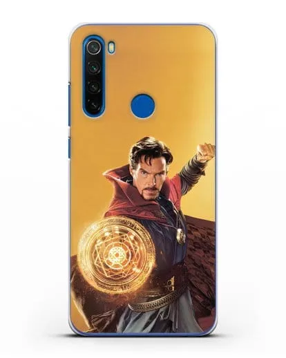 Чехол Доктор Стрэндж (Doctor Strange) колдует силиконовый для Xiaomi Redmi Note 8