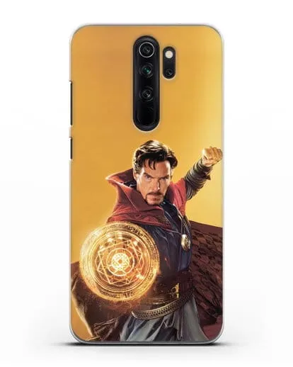 Чехол Доктор Стрэндж (Doctor Strange) колдует силиконовый для Xiaomi Redmi Note 8 Pro