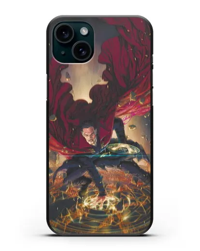 Чехол Разрушительный Доктор Стрэндж (Doctor Strange) силиконовый для iPhone 15 Plus