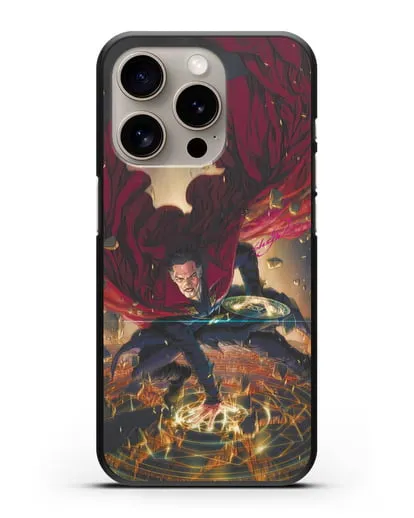 Чехол Разрушительный Доктор Стрэндж (Doctor Strange) силиконовый для iPhone 15 Pro