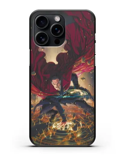 Чехол Разрушительный Доктор Стрэндж (Doctor Strange) силиконовый для iPhone 15 Pro Max