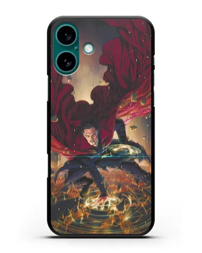 Чехол Разрушительный Доктор Стрэндж (Doctor Strange) силиконовый для iPhone 16 Plus