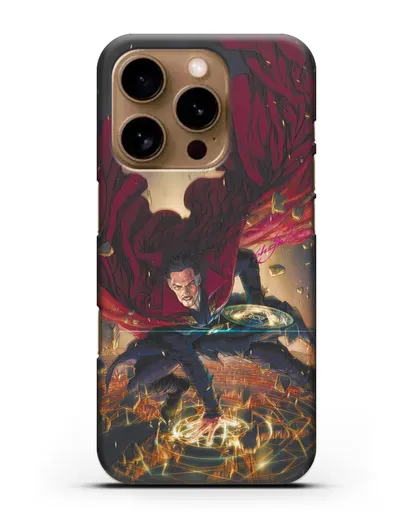 Чехол Разрушительный Доктор Стрэндж (Doctor Strange) силиконовый для iPhone 16 Pro