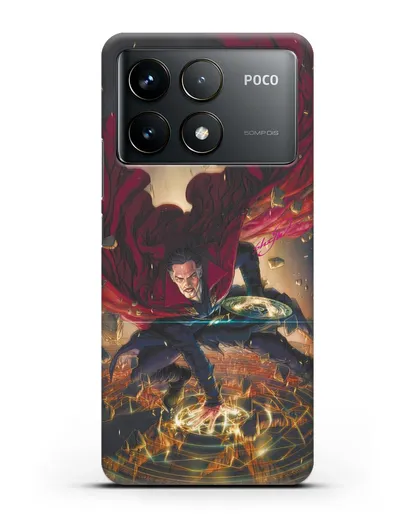 Чехол Разрушительный Доктор Стрэндж (Doctor Strange) силиконовый для Xiaomi Poco F6 Pro