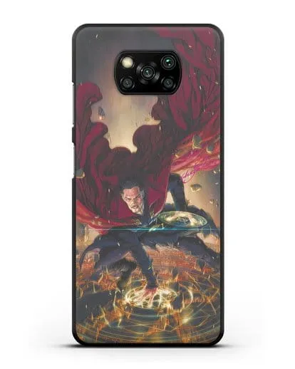 Чехол Разрушительный Доктор Стрэндж (Doctor Strange) силиконовый для Xiaomi Poco X3 Pro