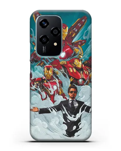 Чехол с рисунком Тони Старк (Железный человек) силиконовый для Honor 200 Lite