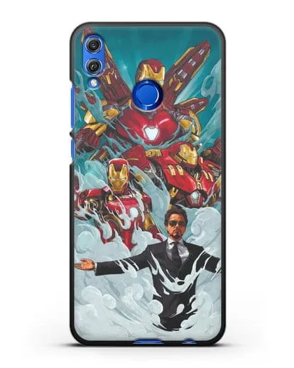 Чехол с рисунком Тони Старк (Железный человек) силиконовый для Honor 8X