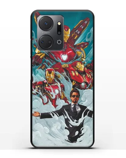 Чехол с рисунком Тони Старк (Железный человек) силиконовый для Honor X7a
